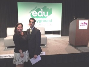 Photo of Lisa Wadors Verne and Charlie Wapner at SXSWedu