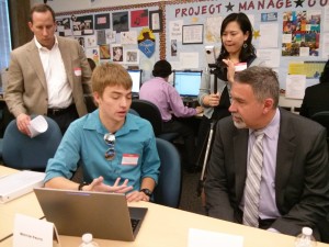 Caleb Richardson talks with Michael Yudin, Acting Assistant Secretary for the U.S. Office of Special Education and Rehabilitative Services.