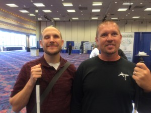 Timothy Hornik, Co-Founder of TAVVI, with friend and colleague, Dan Standage, Director of Disability in Education, Student Veterans of America 