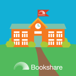 Back to school theme graphic of orange schoolhouse