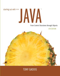 Book cover for Starting Out with Java
