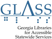 Logo for GLASS: Georgia Libraries for Accessible Statewide Services