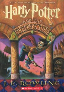 Book cover for Harry Potter and the Sorcerer's Stone by JK Rowling