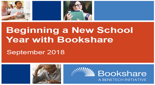 Beginning a New School Year with Bookshare