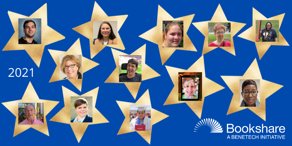 12 stars contain photos of teachers and students featured in blogs throughout 2021