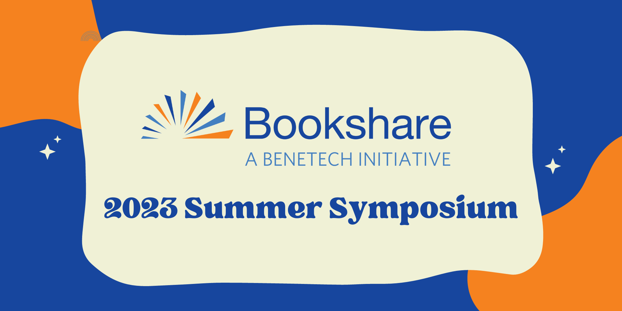 Bookshare 2023 Summer Symposium Graphic